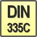 Piktogram - Typ DIN: DIN 335C